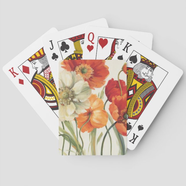 A Melody of Poppies Playing Cards (Back)