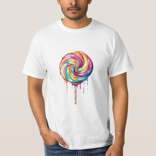 a melting twist lollipop T-Shirt (Front)