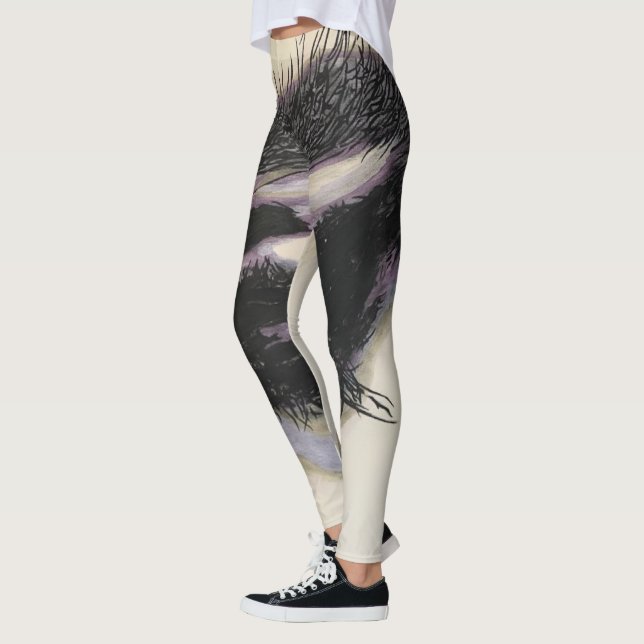 'A Memory in the Dark' Painting on a  Leggings (Left)
