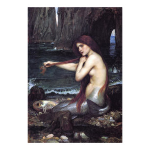 A Mermaid by J W Waterhouse, 1901 Photo Print
