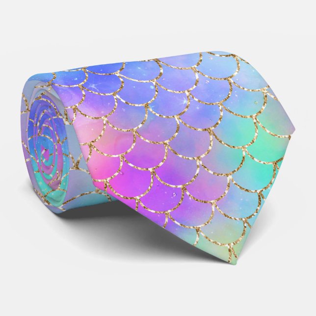 A Mermaid Galaxy Series Design 10   Tie (Rolled)