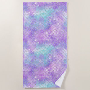 A Mermaid Galaxy Series Design 11 Beach Towel