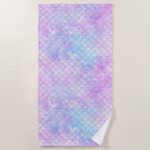 A Mermaid Galaxy Series Design 1 Beach Towel