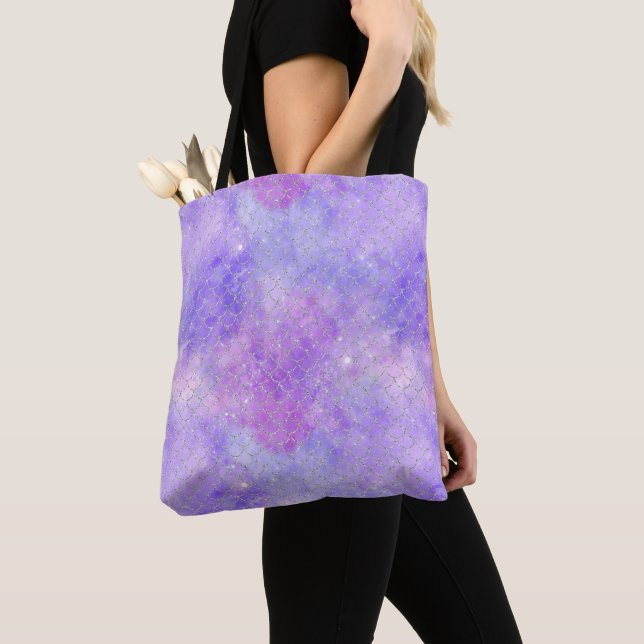 A Mermaid Galaxy Series Design 3 Tote Bag (Close Up)