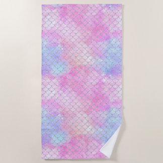 A Mermaid Galaxy Series Design 4  Beach Towel