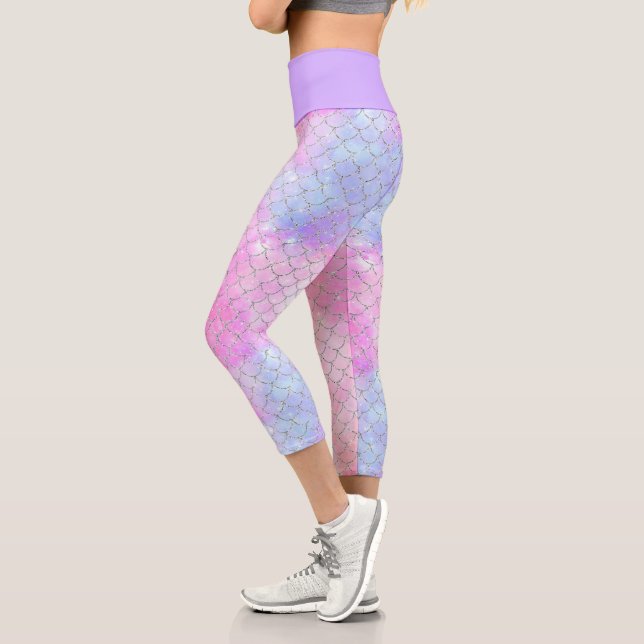 A Mermaid Galaxy Series Design 4   Capri Leggings (Left)
