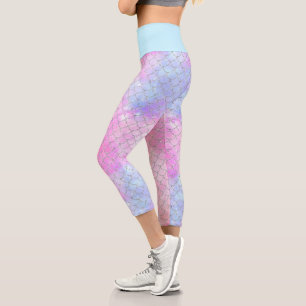 A Mermaid Galaxy Series Design 4  Capri Leggings