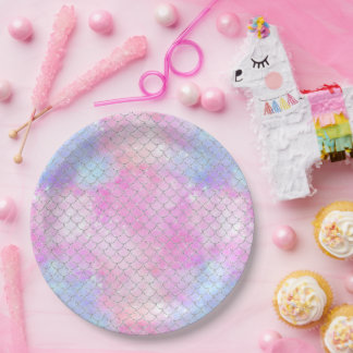 A Mermaid Galaxy Series Design 4  Paper Plate