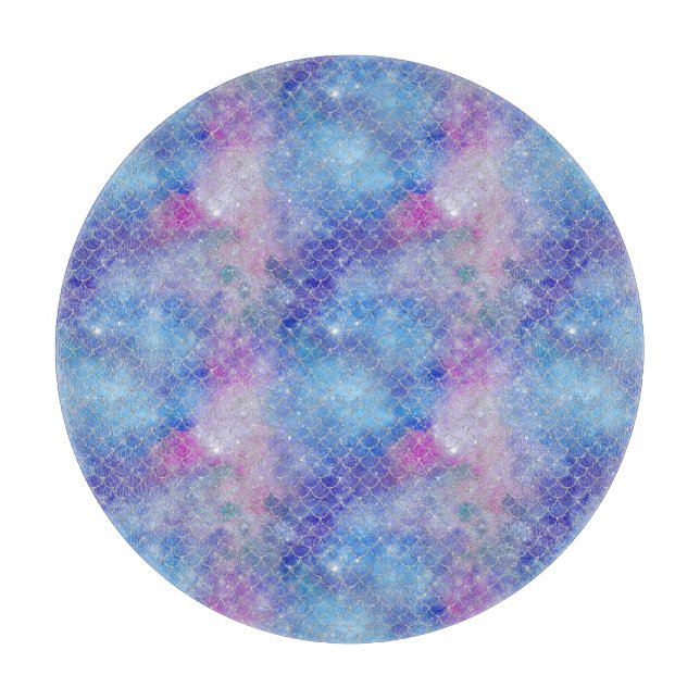 A Mermaid Galaxy Series Design 5 Cutting Board (Front)