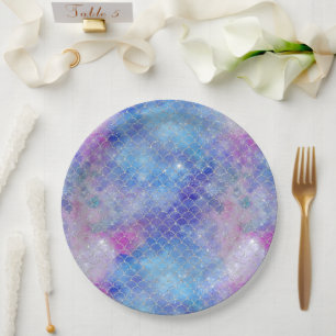 A Mermaid Galaxy Series Design 5 Paper Plate