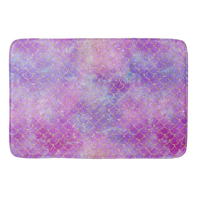 A Mermaid Galaxy Series Design 8  Bath Mat (Front)