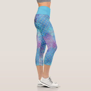 A Mermaid Galaxy Series Design 9 Capri Leggings