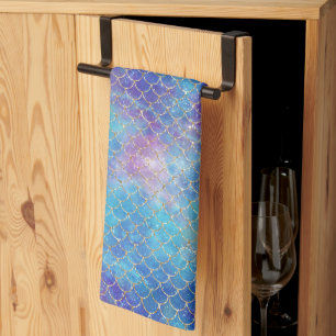 A Mermaid Galaxy Series Design 9 Tea Towel