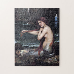 A Mermaid John William Waterhouse Mythological Jigsaw Puzzle