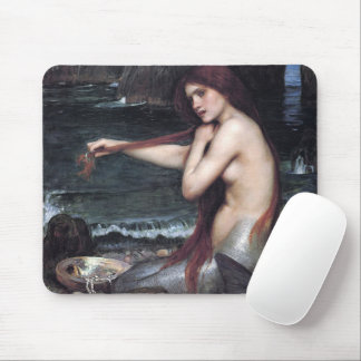 A Mermaid John William Waterhouse Mythological Mouse Pad