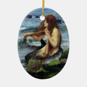 A Mermaid (study) Ceramic Tree Decoration