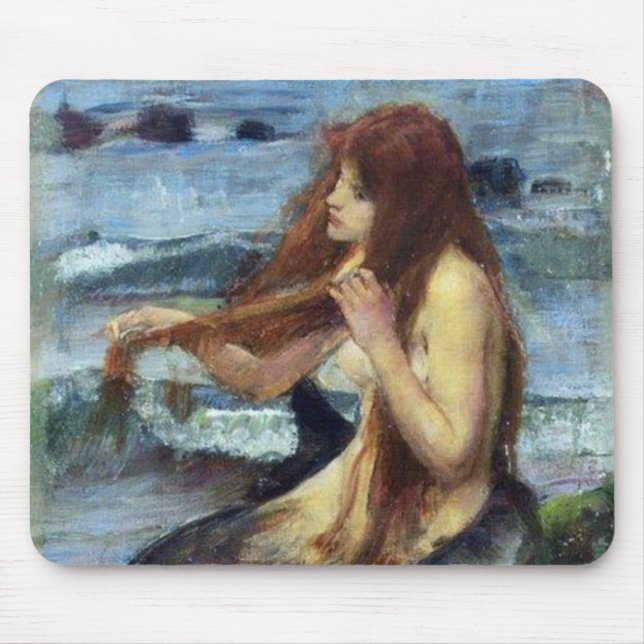 A Mermaid (study) Mouse Pad (Front)