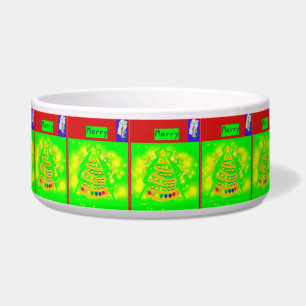 A Merry Ceramic Pet Bowl