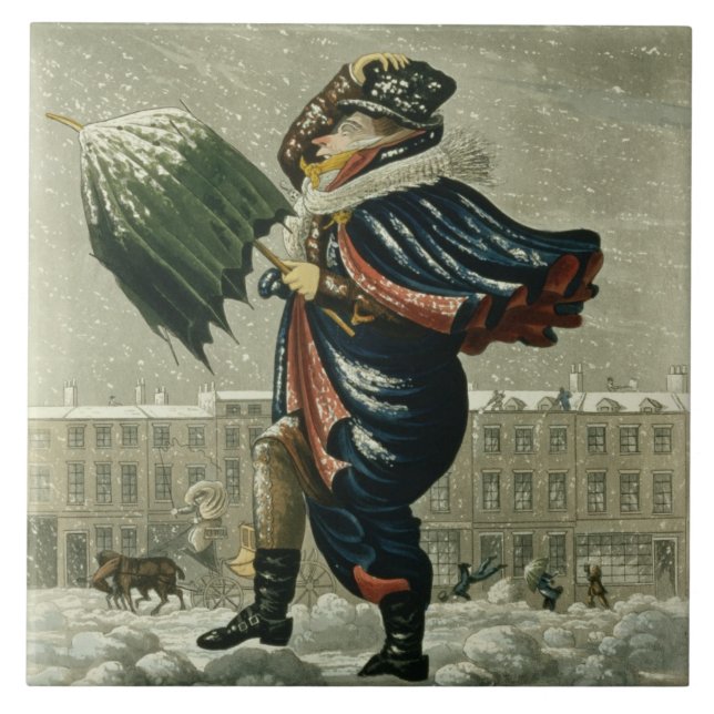 A Merry Christmas and a Happy New Year in London, Tile (Front)