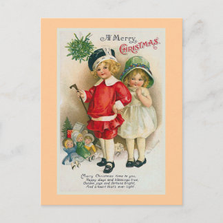 "A Merry Christmas" Holiday Postcard