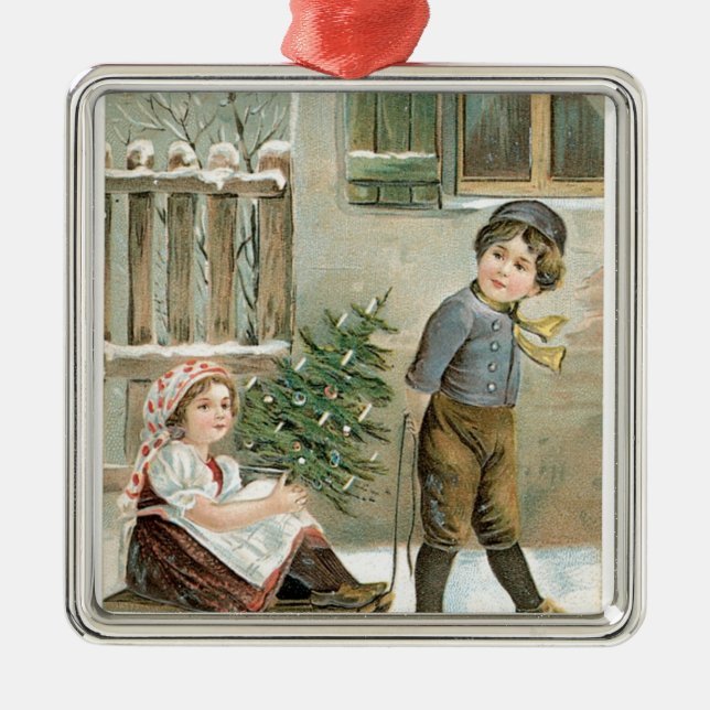A Merry Christmas to You! Metal Ornament (Front)