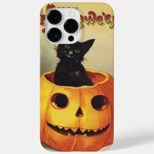 A Merry Halloween by Ellen Clapsaddle, Vintage Cat Case-Mate iPhone 14 Pro Max Case