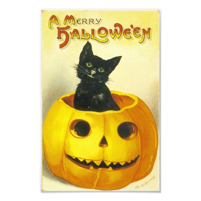 A Merry Hallowe'en Photo Print (Front)