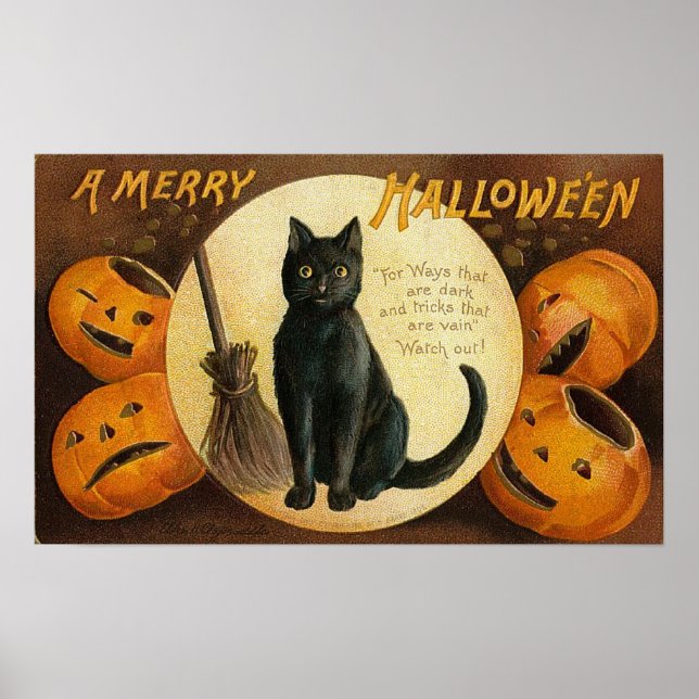 A Merry Halloween Poster (Front)