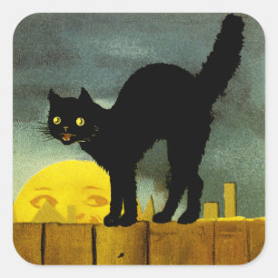 A Merry Halloween Square Sticker