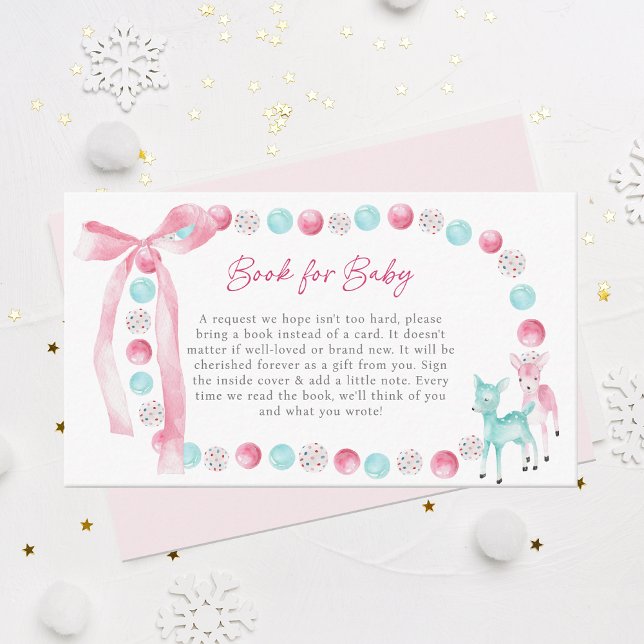 A Merry Little Baby Girl Shower Book for Baby Enclosure Card (Creator Uploaded)