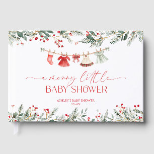 A Merry Little Baby Shower Christmas Baby Shower Guest Book