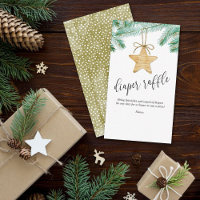 A Merry Little Baby Shower Diaper Raffle Ticket