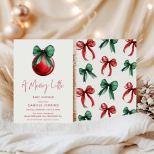 A Merry Little Baby Shower Invitation