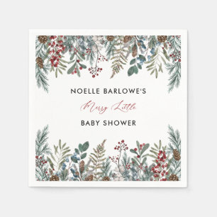 A Merry Little Baby Shower Paper Napkins