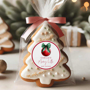 A Merry Little Baby Shower Sticker