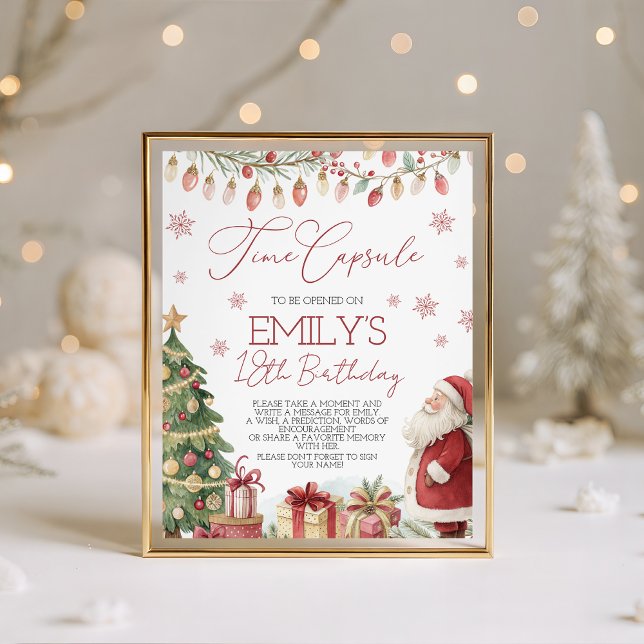 A Merry Little Birthday Time Capsule Pedestal Sign (Creator Uploaded)