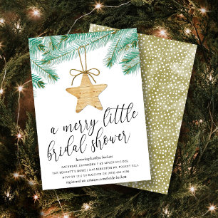 A Merry Little Bridal Shower Invitation