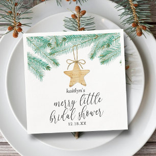 A Merry Little Bridal Shower Napkin
