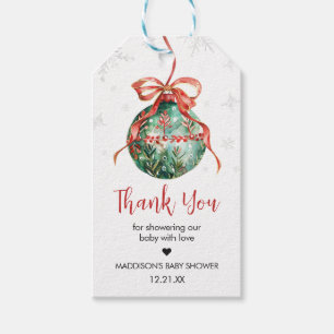 A Merry Little Christmas Baby Shower Favour Tags
