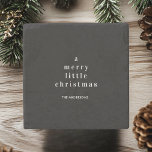 "A Merry Little Christmas Black and White  Stone Coaster<br><div class="desc">"Add a touch of elegance to your holiday décor with this A Merry Little Christmas Black and White Minimalistic Stone Coaster. Featuring a simple yet stylish black and white design, this coaster is perfect for modern and minimalist spaces. Ideal for holiday gatherings, it makes a thoughtful and chic gift or...</div>