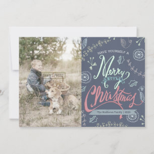 A Merry Little Christmas Holiday Photo Card