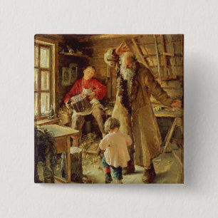 A Merry Moment, 1897 15 Cm Square Badge