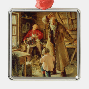 A Merry Moment, 1897 Metal Ornament