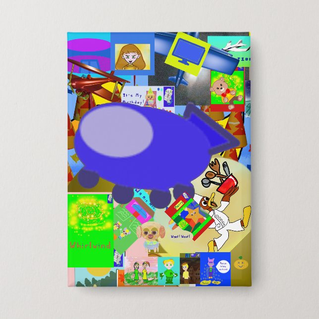 A Merry Spaceship Cartoon (Front)