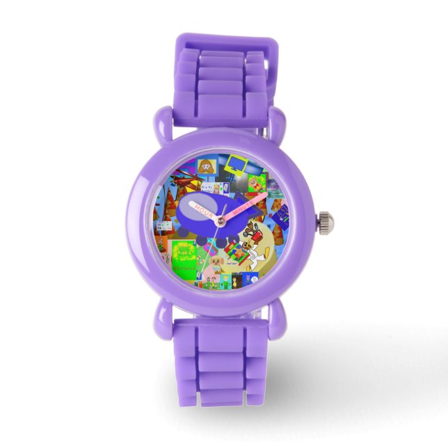 A Merry Spaceship Cartoon Watch (Front)