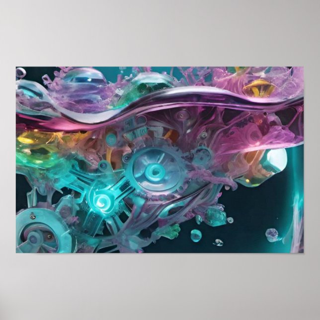 A Mesmerising Blend of Vibrant Colours Poster (Front)