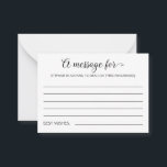A Message For Bride and Groom Wedding Advice<br><div class="desc">These charming message cards will be a perfect alternative to a traditional wedding guest book. Read them later,  such as on an anniversary.</div>