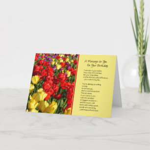 A Message for You on Your Birthday...Religious Card