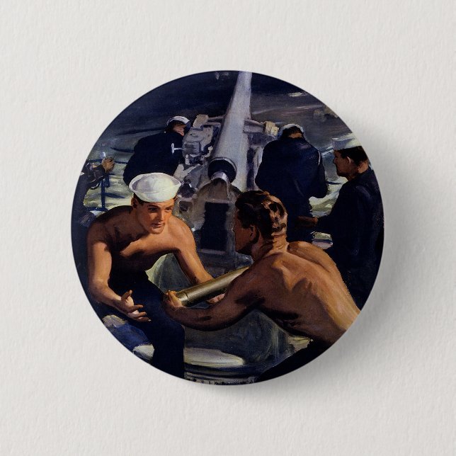 A Message from America 6 Cm Round Badge (Front)