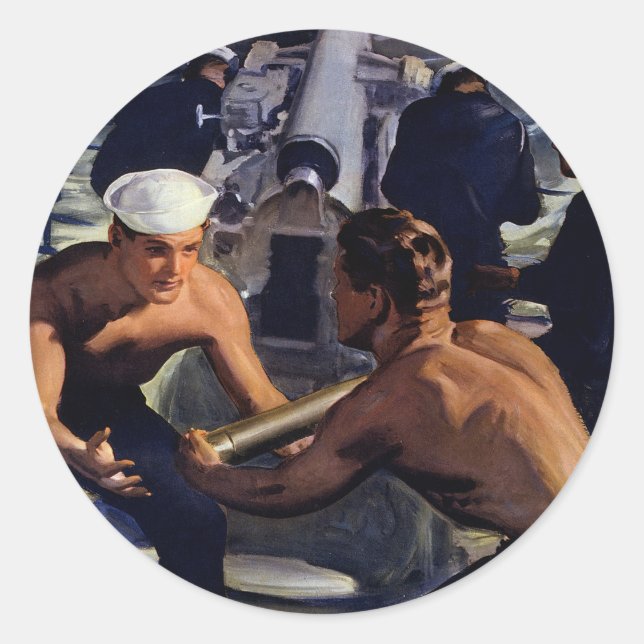 A Message from America Classic Round Sticker (Front)